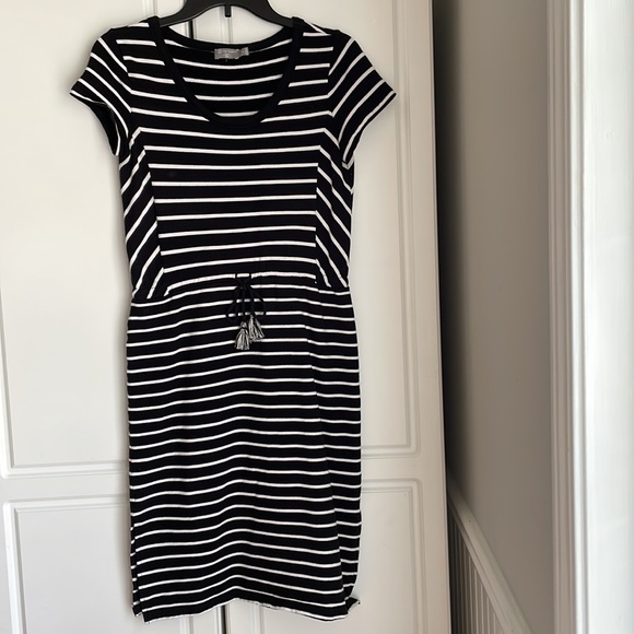 Talbots Sport Stripe Midi Dress - Picture 3 of 8